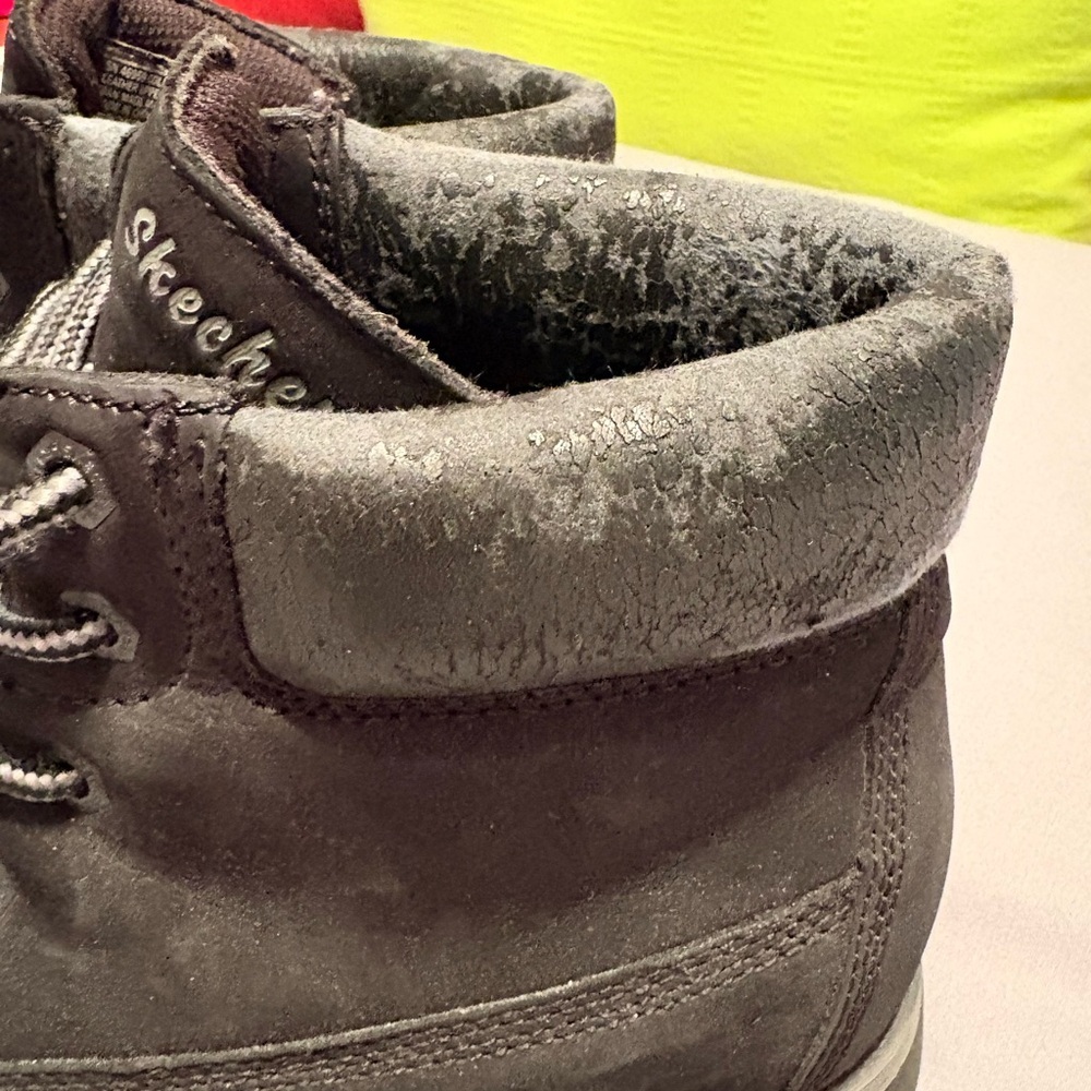 Sketchers Black Winter Ankle Boots - Picture 8 of 16